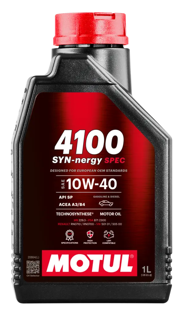 Ulei motor auto - MOTUL - 4100 SYN-NERGY SPEC 10W-40, | 1 L 
