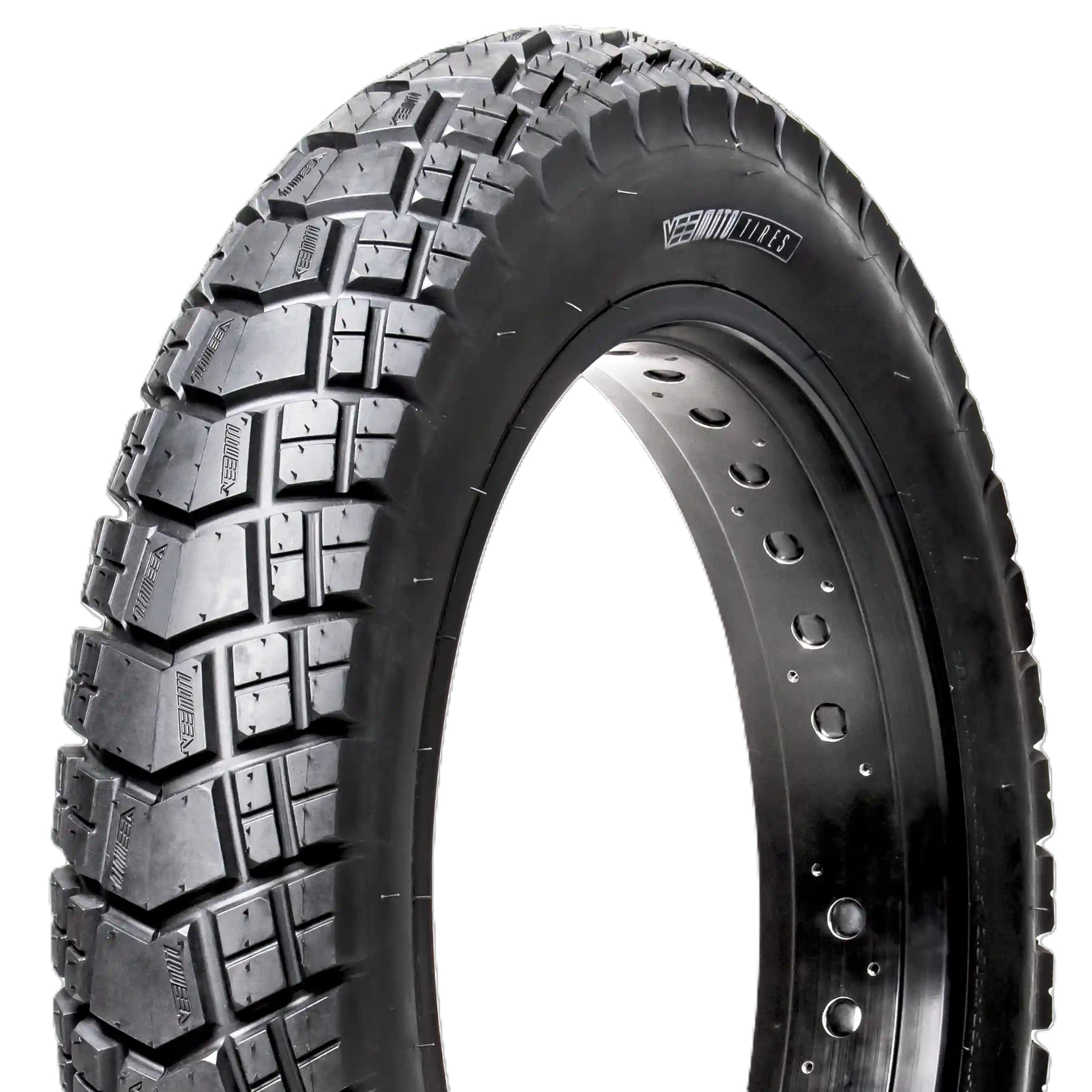 Bicycle tire VeeTire, 20x4.0 E-HUNTSMAN, VRB-461 BK 26TPI, EC WIRE BEAD OVER RIDE, E-BIKE, FAT BIKE - Made in Thailand