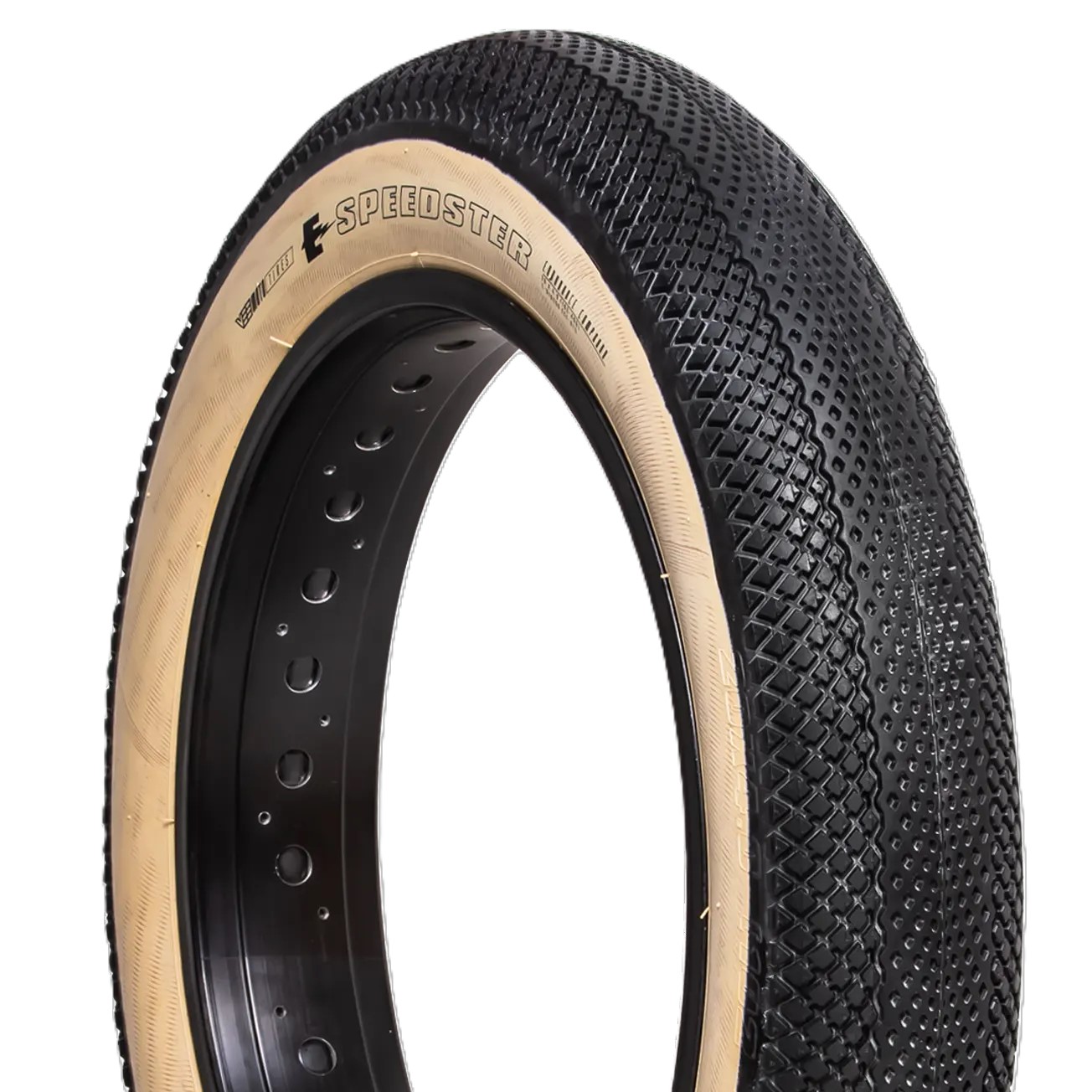 Bicycle tire VeeTire, 20x4.0 SPEEDSTER , VRB-316 BKS 26TPI, EC WIRE BEAD OVERRIDE, E-BIKE, FAT BIKE - Made in Thailand